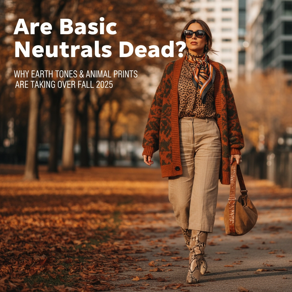 Are Basic Neutrals Dead? Why Earth Tones and Animal Prints Are Taking Over Fall 2025